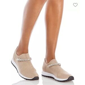 Jimmy Choo Crystal sock sneakers. Fit 7